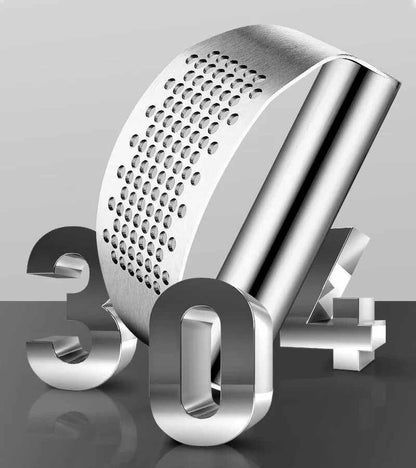 304 Stainless Steel Garlic Press for Easy Crushing and Food Preparation