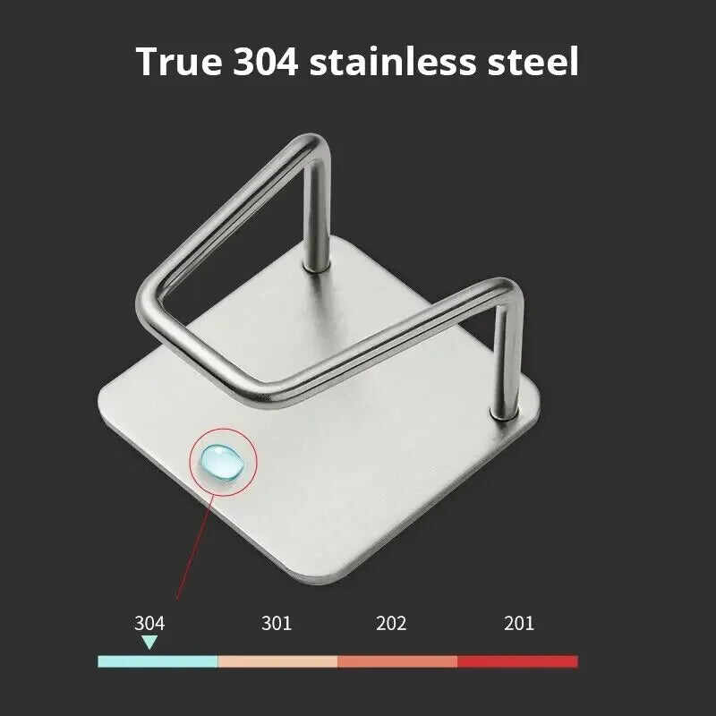 Durable stainless steel sponge rack made from true 304 stainless steel for long-lasting use